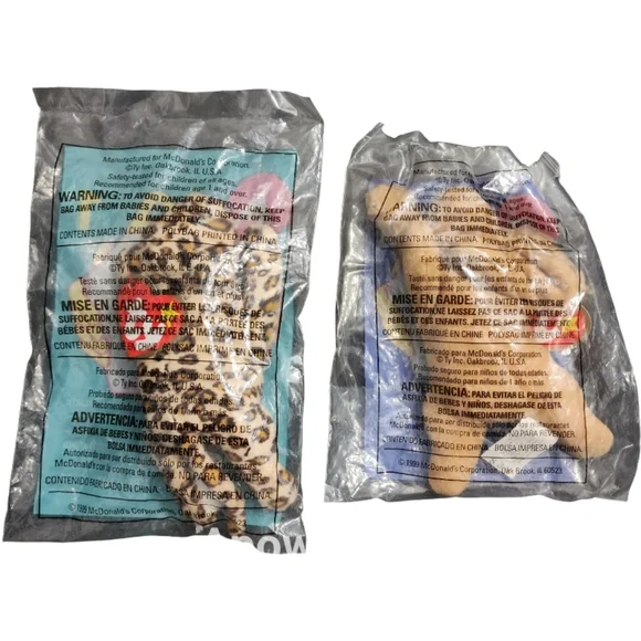 1999 McDonald's Lot of 2 #1 & #4 Freckles and Spunky TY Beanie Babies - Picture 2 of 4